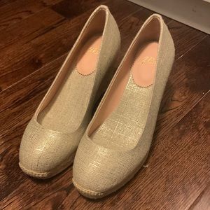 J crew wedge heels